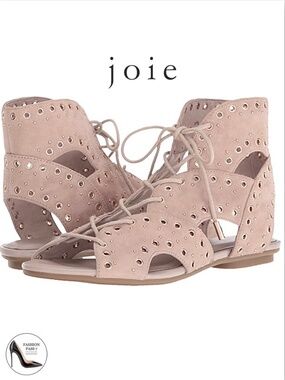 JOIE FABIENNE SUEDE GLADIATOR FLAT SANDALS Designer Luxury Women’s Shoes Pumps 7